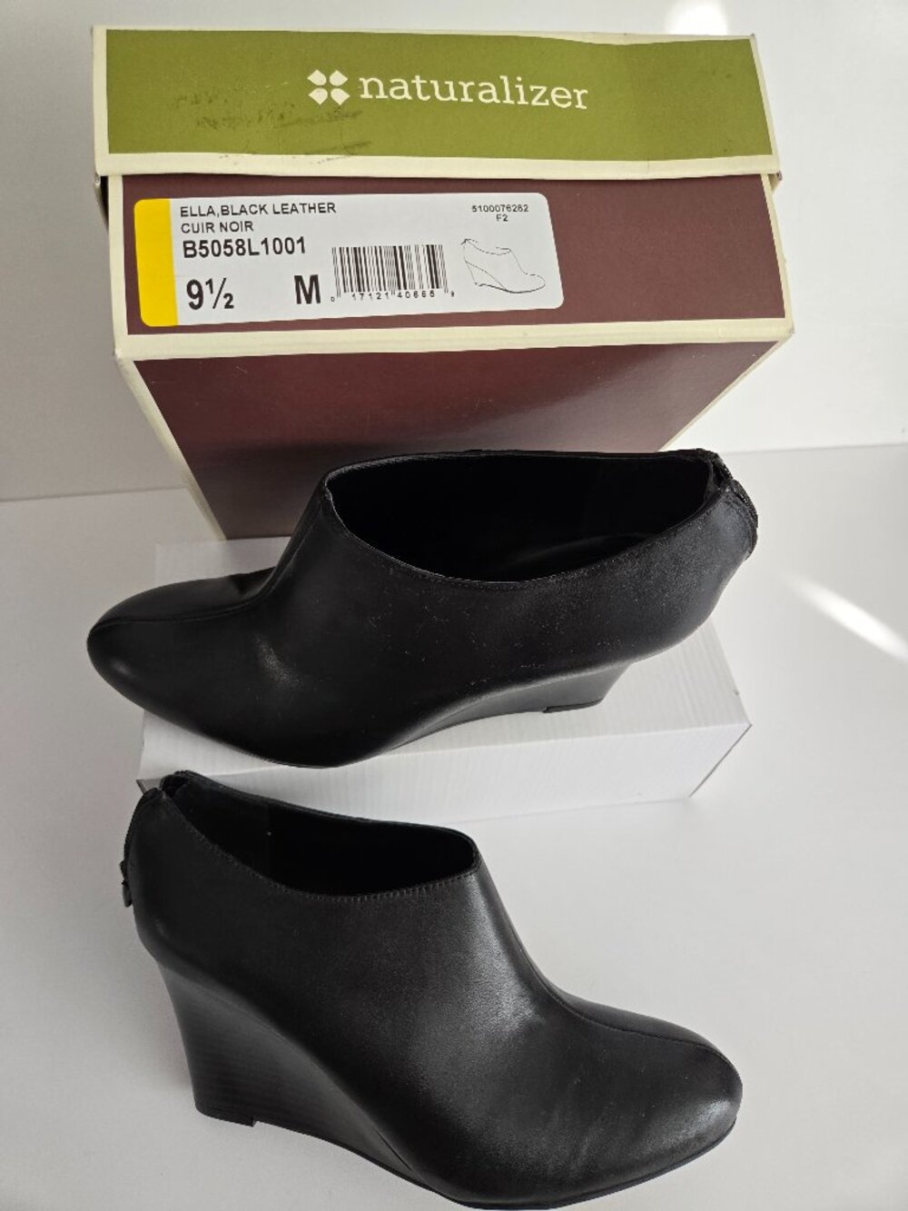 Naturalizer Black Ella boots with Zipper - NEW Size 9.5